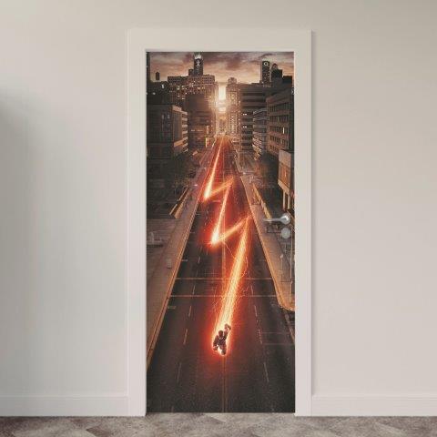 Adesivo de Porta Comic The Flash