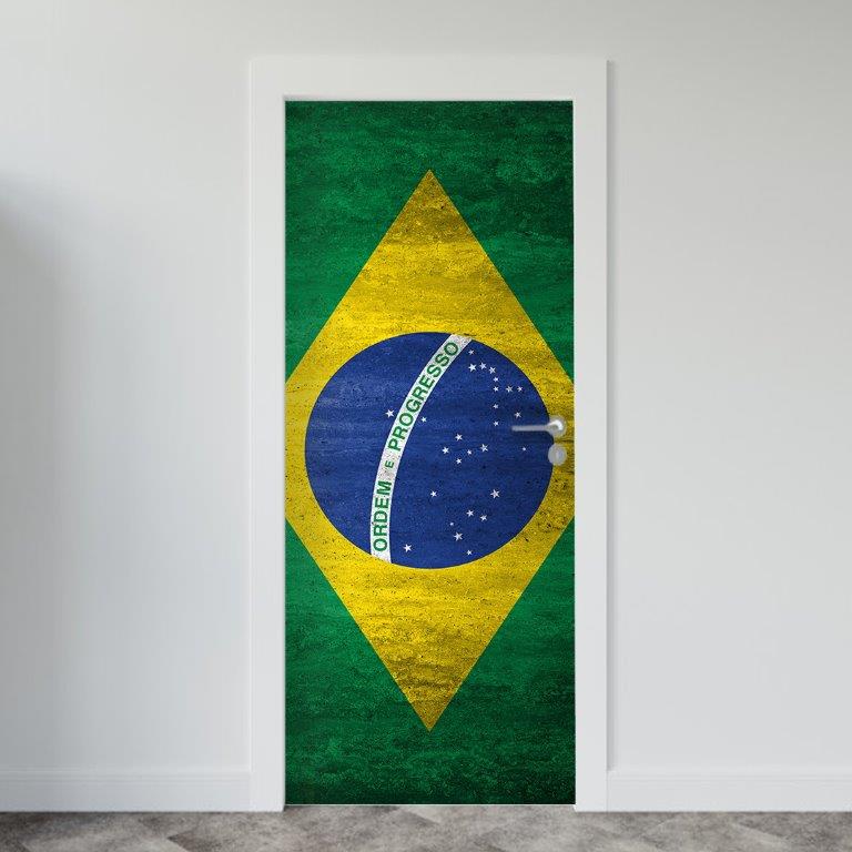 Adesivo de Porta Brasil Cimento