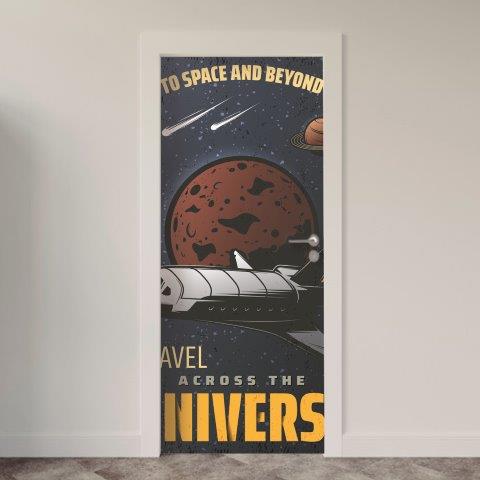 Adesivo de Porta Espacial