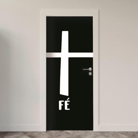 Adesivo de Porta Fé