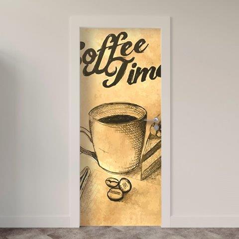 Adesivo de Porta Café