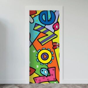 110-1.jpg Adesivo de Porta Arte & Grafite