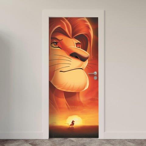 Adesivo de Porta Desenhos & Animações