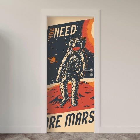 Adesivo de Porta Espacial