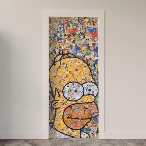 Adesivo de Porta Desenhos & Animações
