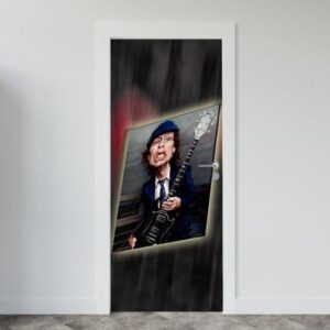 Adesivo de Porta Música Angus Young
