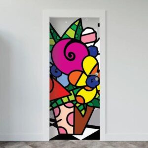 122-1.jpg Adesivo de Porta Arte & Grafite