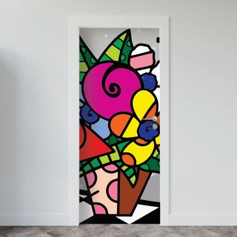 122-1.jpg Adesivo de Porta Arte & Grafite