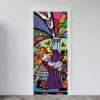 123-1.jpg Adesivo de Porta Arte & Grafite
