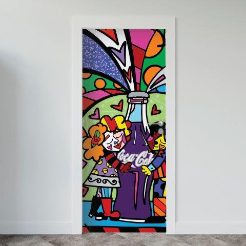 123-1.jpg Adesivo de Porta Arte & Grafite