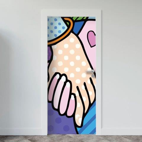 124-1.jpg Adesivo de Porta Arte & Grafite