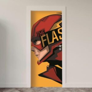127-2.jpg Adesivo de Porta Comic Heróis Marvel DC