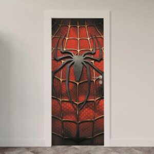 128-2.jpg Adesivo de Porta Comic Heróis Marvel DC