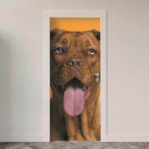 129.jpg Adesivo de Porta Cachorro