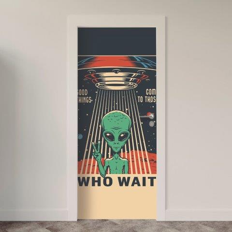 Adesivo de Porta Espacial