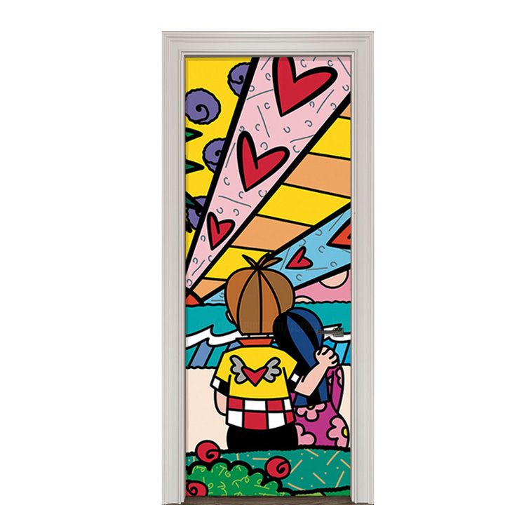 Adesivo de Porta Arte Pop