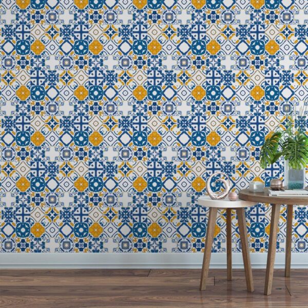 Papel de Parede Azulejos