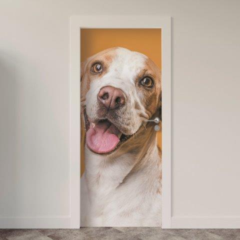 131.jpg Adesivo de Porta Cachorro