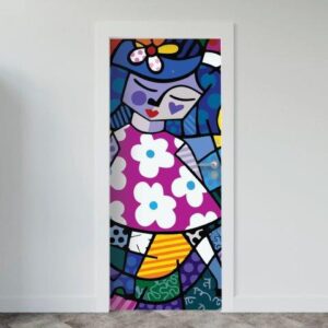 132-1.jpg Adesivo de Porta Arte & Grafite