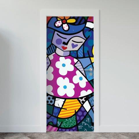 132-1.jpg Adesivo de Porta Arte & Grafite