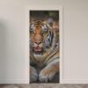 134.jpg Adesivo de Porta Tigre
