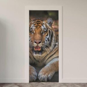 134.jpg Adesivo de Porta Tigre