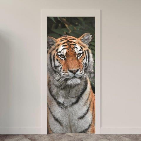 135.jpg Adesivo de Porta Tigre