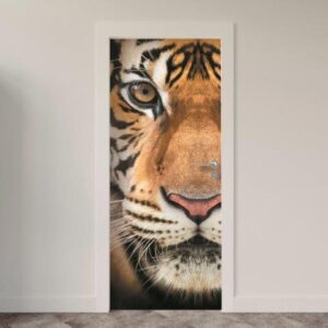 137.jpg Adesivo de Porta Tigre