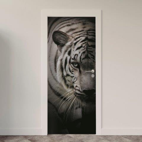 138.jpg Adesivo de Porta Tigre