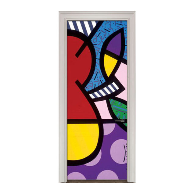 Adesivo de Porta Arte Pop