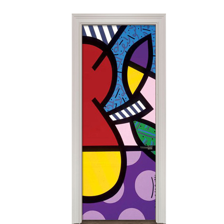 Adesivo de Porta Arte Pop