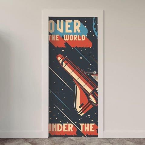 Adesivo de Porta Espacial