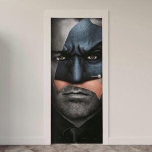 Adesivo de Porta Comic Heróis Marvel DC