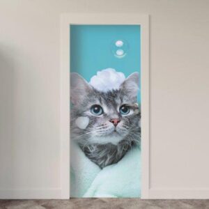 146.jpg Adesivo de Porta Gatos