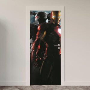 148-1.jpg Adesivo de Porta Comic Heróis Marvel DC
