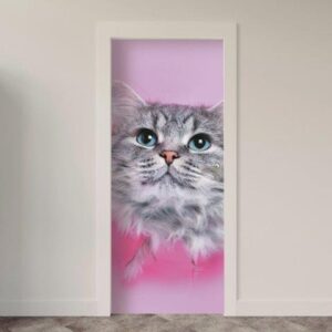 148.jpg Adesivo de Porta Gatos