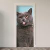 Adesivo de Porta Gatos