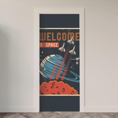 Adesivo de Porta Espacial