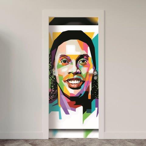 150-1.jpg Adesivo de Porta Ronaldinho Gaúcho