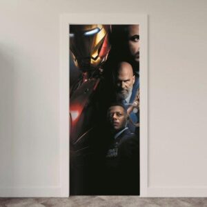 152-1.jpg Adesivo de Porta Comic Heróis Marvel DC
