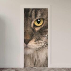 157.jpg Adesivo de Porta Gatos