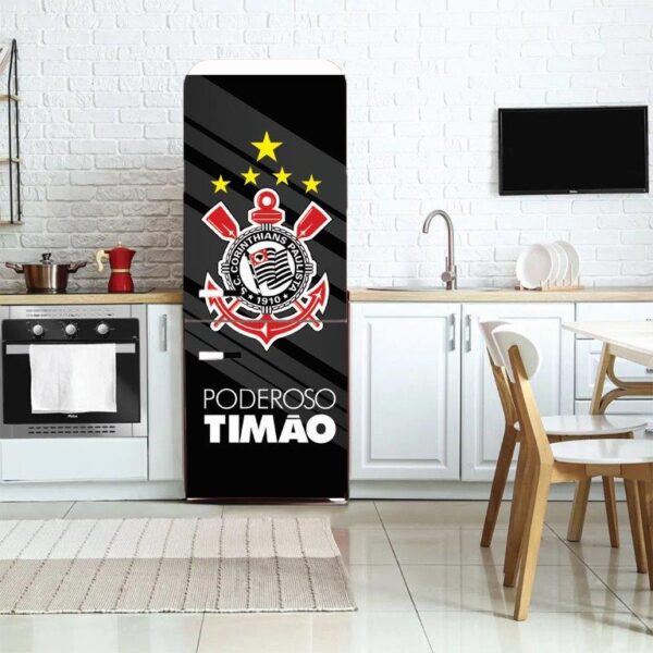 160-16.jpg Adesivo de Geladeira Poderoso Timão