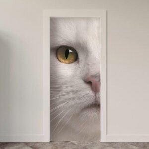 161.jpg Adesivo de Porta Gatos