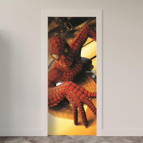 Adesivo de Porta Homem-Aranha