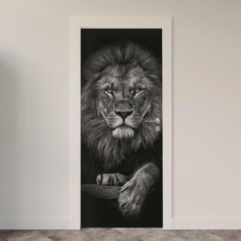 Adesivo de Porta Leão