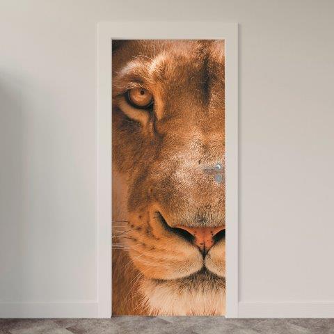 Adesivo de Porta Leão