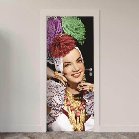 Adesivo de Porta Música Carmen Miranda