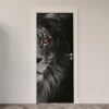 167.jpg Adesivo de Porta Leão