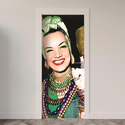 Adesivo de Porta Música Carmen Miranda