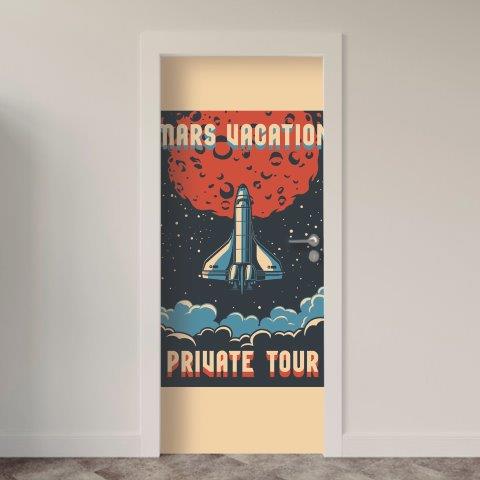 Adesivo de Porta Espacial